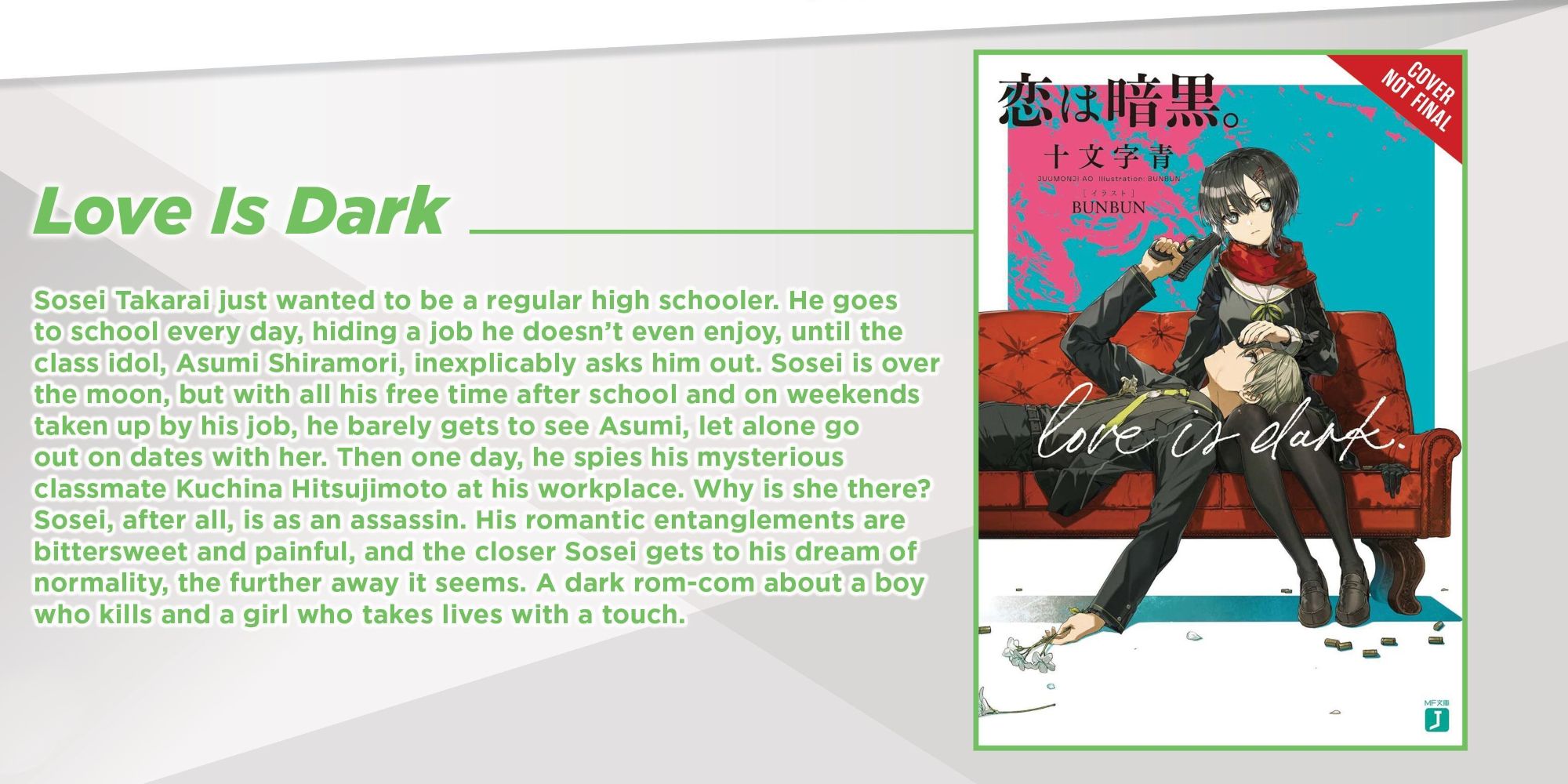 Yen Press April Announcement Lycoris Love is Dark