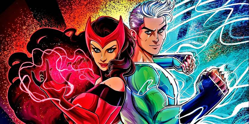 Scarlet Witch and Quicksilver back-to-back.