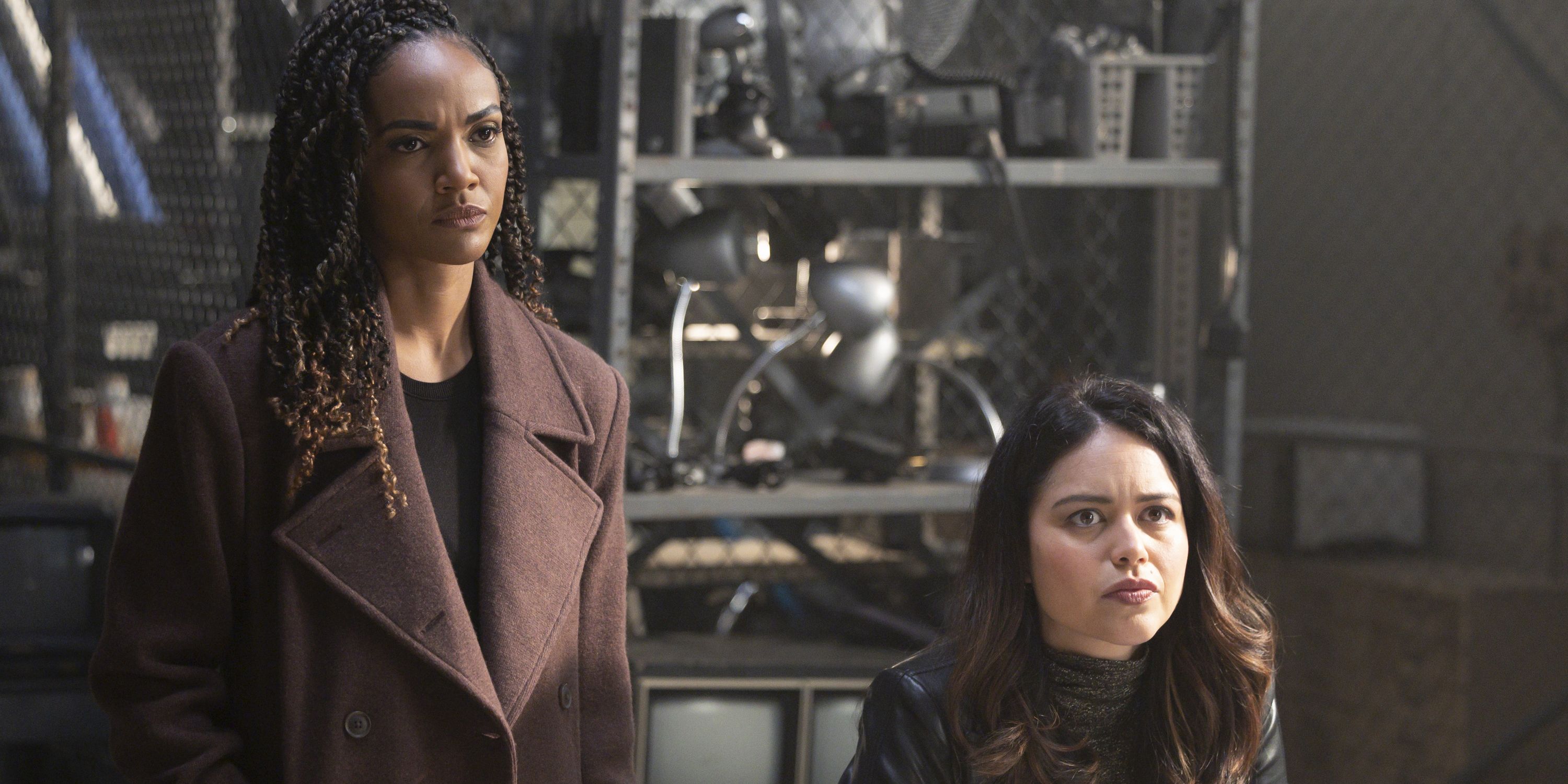 Angela and Nyla looking unsure in The Rookie Season 6 finale.