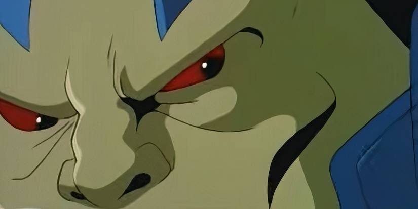 A close-up of Apocalypse's eyes in X-Men The Animated Series
