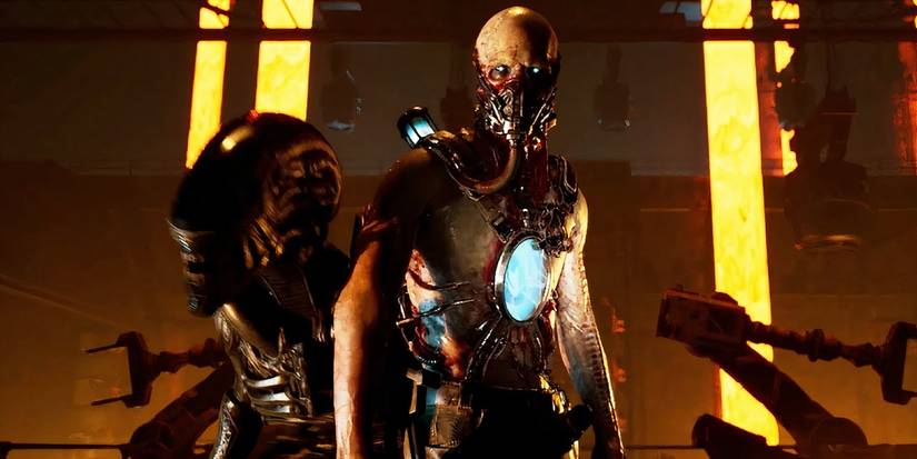 Alien's Darwin Era cultist with a Xenomorph.