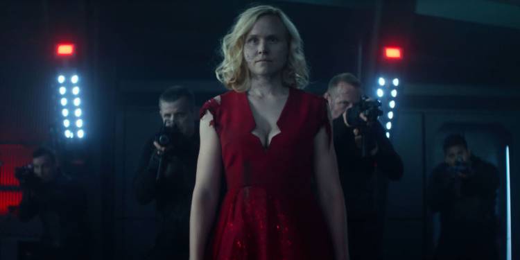 agnes jurati red dress Christine Bieselin Clark Interview: Star Trek Picard Season 2
