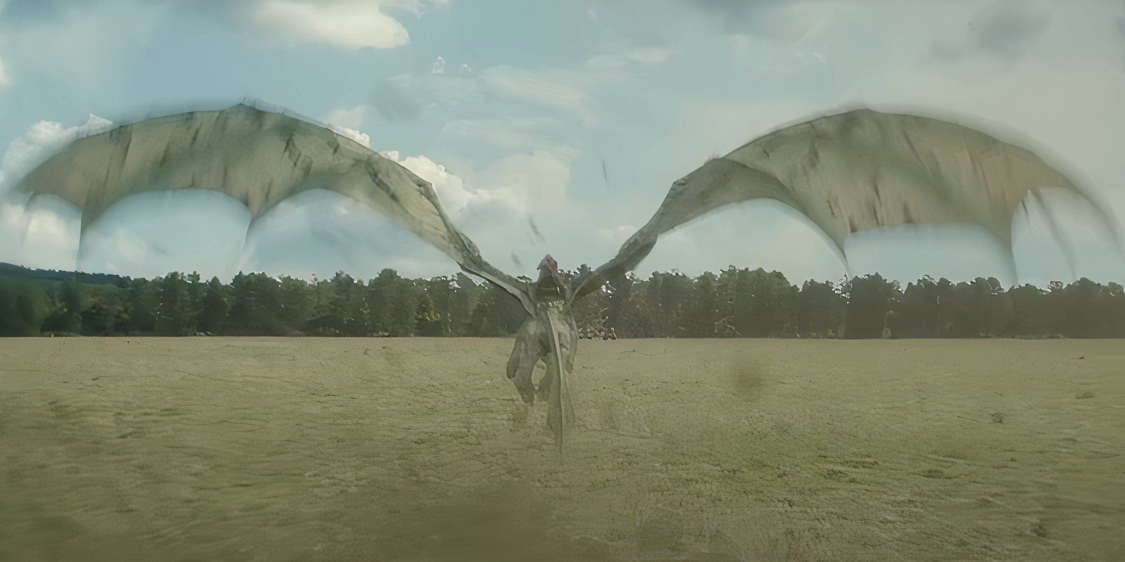 Baela Targaryen and Moondancer chasing Criston Cole in House of the Dragon season 2