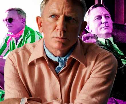 Daniel Craig as Detective Benoit Blanc in the Knives Out movies