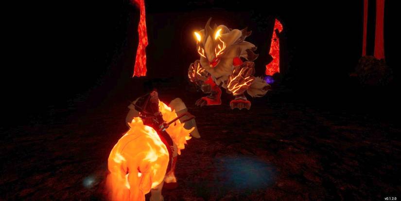 Blazamut Pal из Palworld.