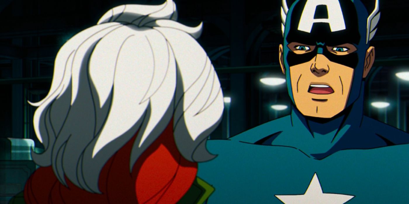 Captain America talks to Rogue in X-Men '97