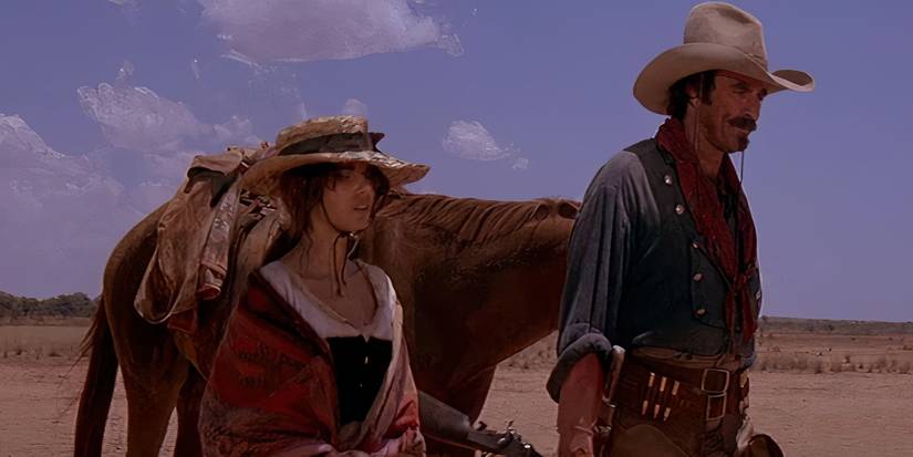 Laura San Giacomo e Tom Selleck em Quigley Down Under