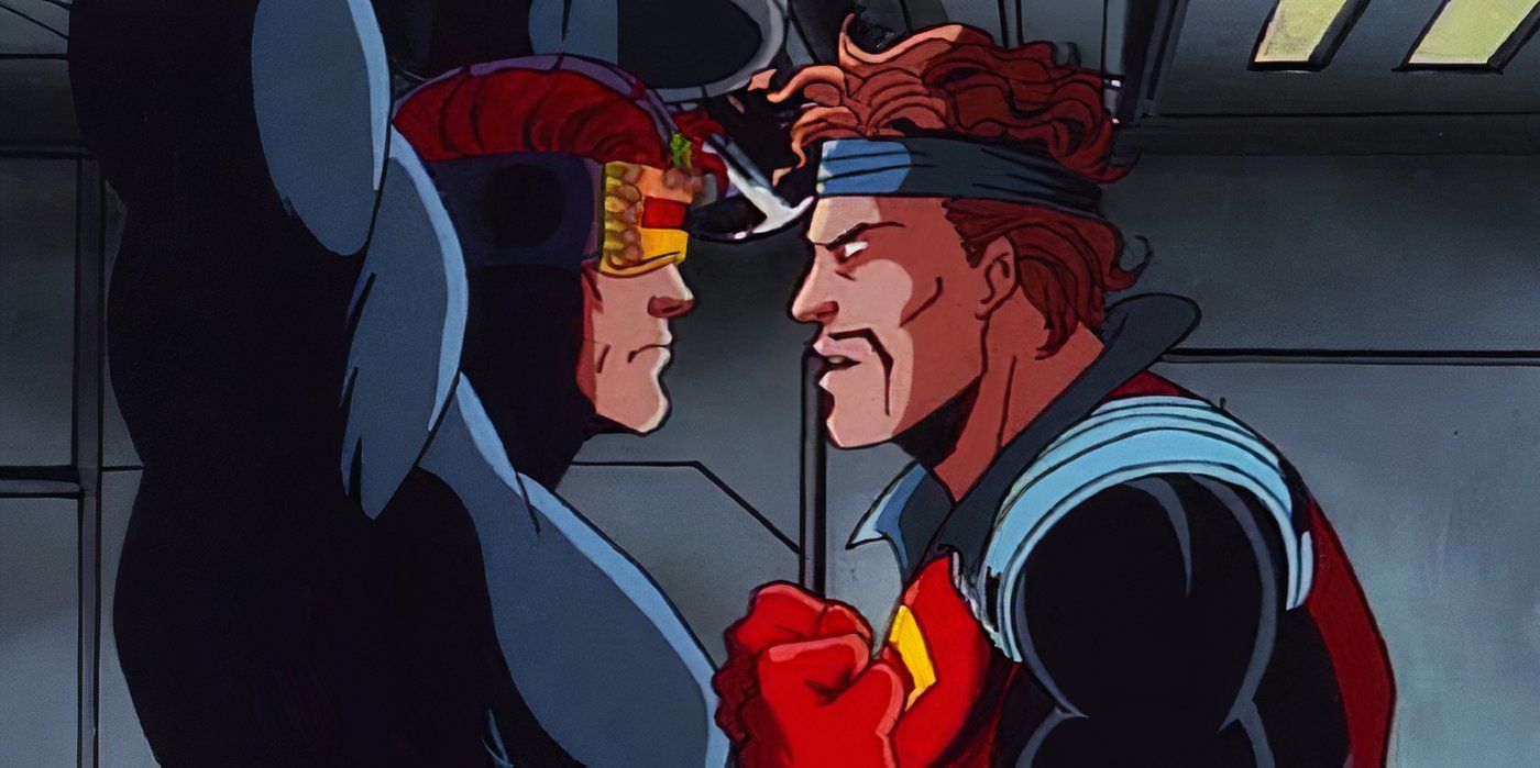 Cyclops captured by Corsair in x-men the animated series