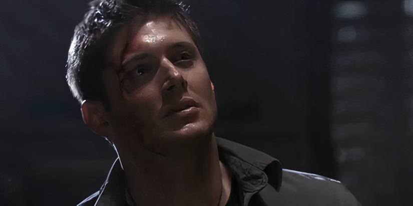Dean amarrado em Supernatural no episódio The Benders.