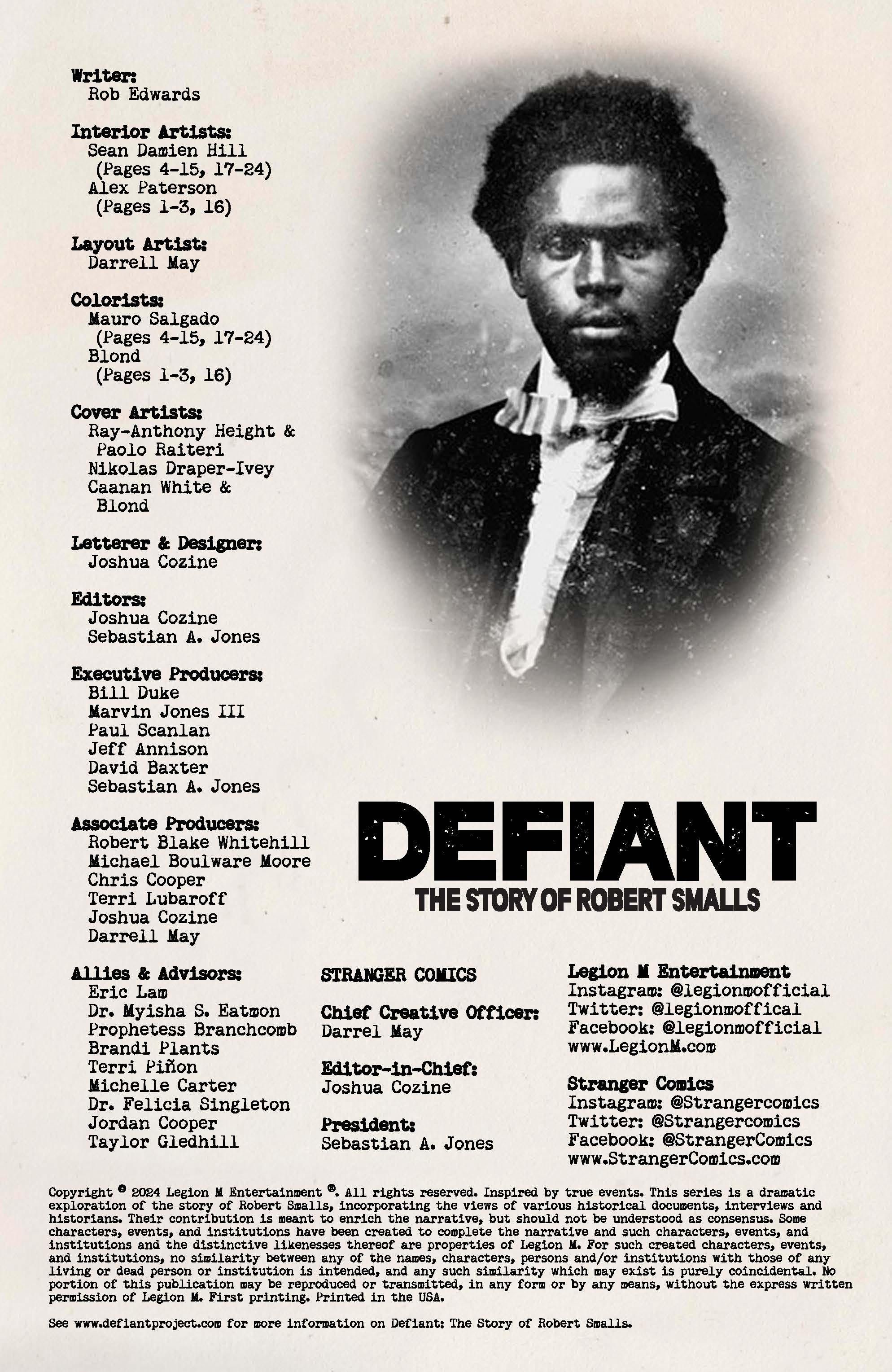 Exclusive First Look at DEFIANT, The Incredible True Story of Robert Smalls