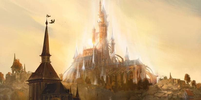 A castle in the Dungeons & Dragons world of Eberron