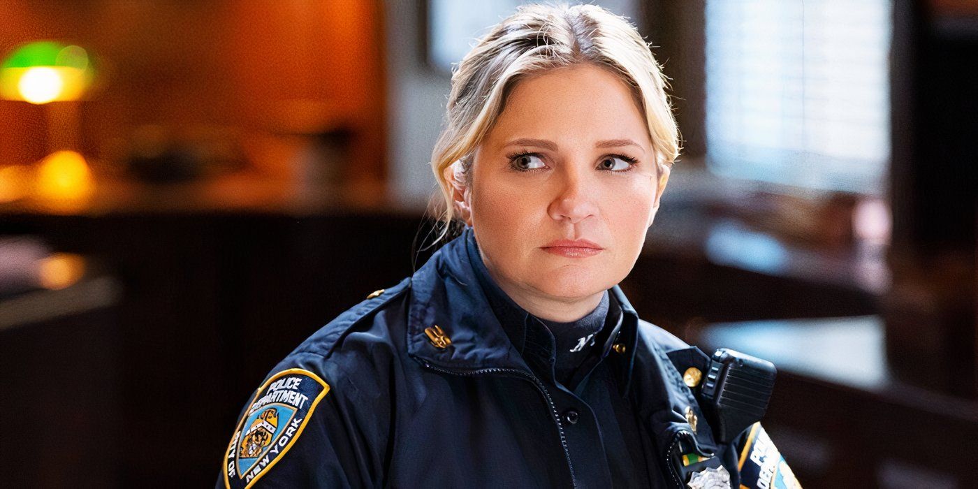 Eddie Janko (Vanessa Ray) looking worried in Blue Bloods.