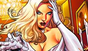 Emma Frost using telepathy in Marvel Comics