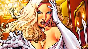 Emma Frost using telepathy in Marvel Comics