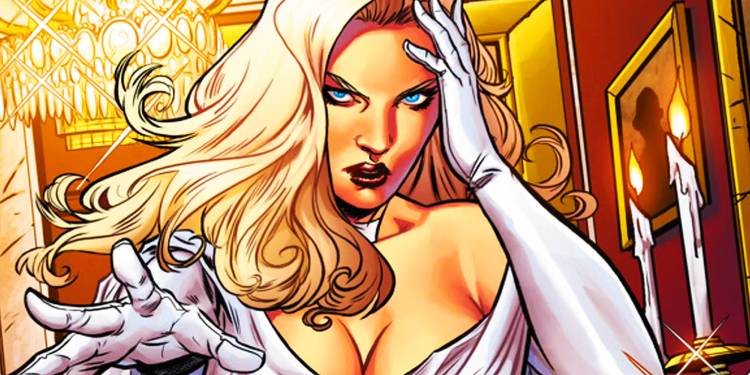 Emma Frost using telepathy in Marvel Comics