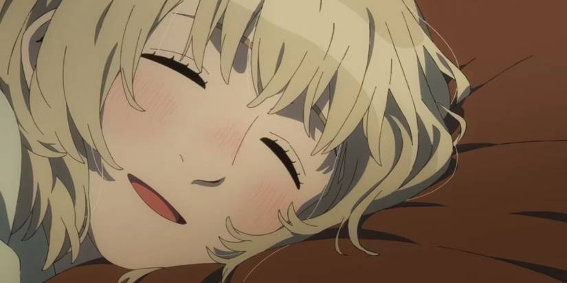 Falin blushing while looking at Marcille