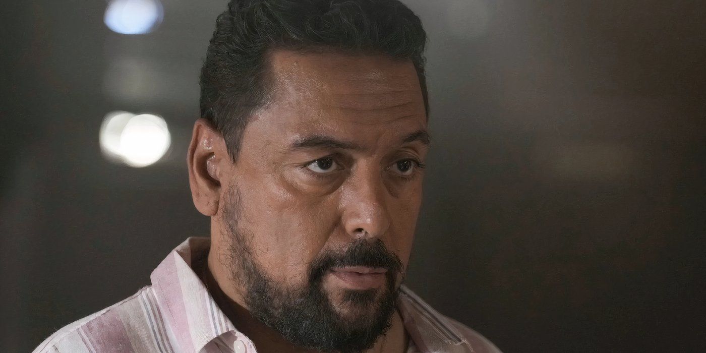 Felix Solis Looking Grave as Matthew Garza in The Rookie Feds