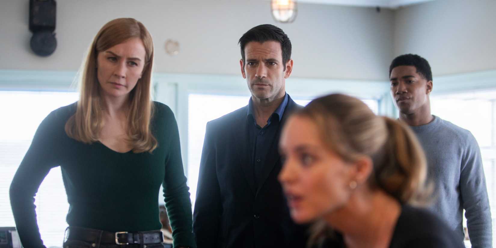 Brian Lange (Colin Donnell) helps the fly team search for Scott Forrester (Luke Kleintank) FBI: International season 3