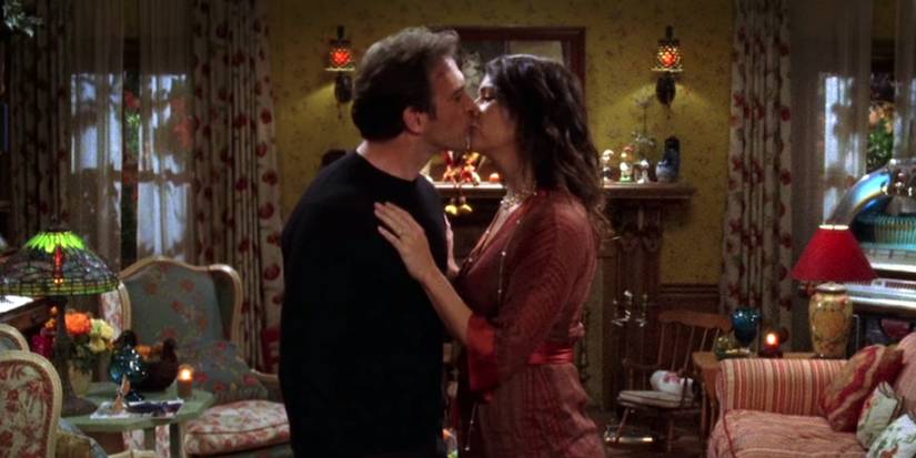 Luke and Lorelai in Gilmore Girls season 6 episode He's Slippin' 'Em Bread... Dig?