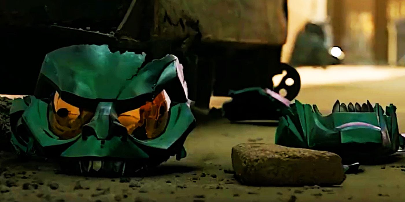 Green Goblin's broken mask in Spider-Man No Way Home