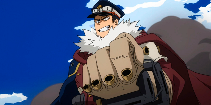 Inasa Yorashi in a victorious expression, fist clenched.