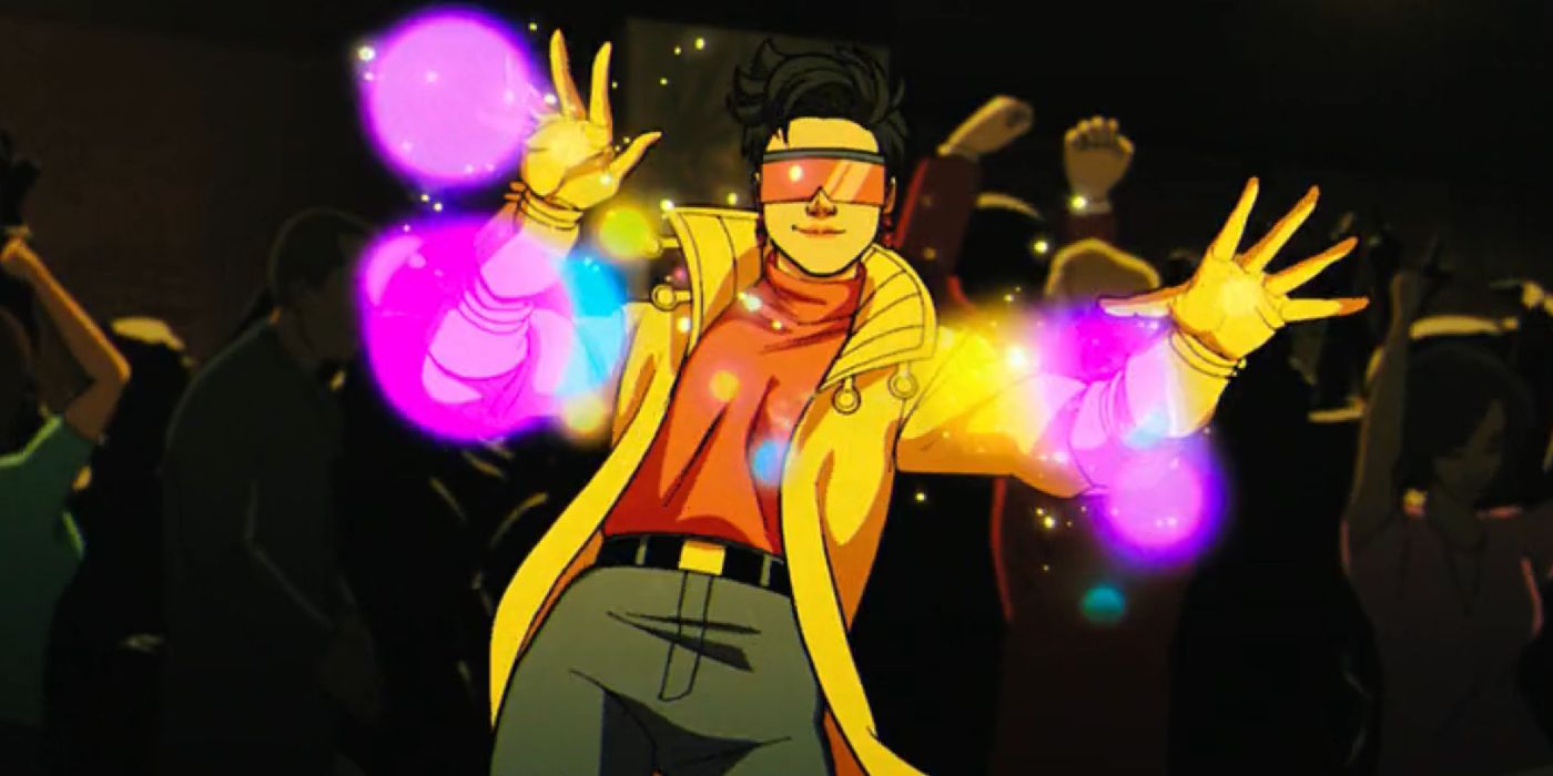Jubilee dancing with her powers in X-Men '97
