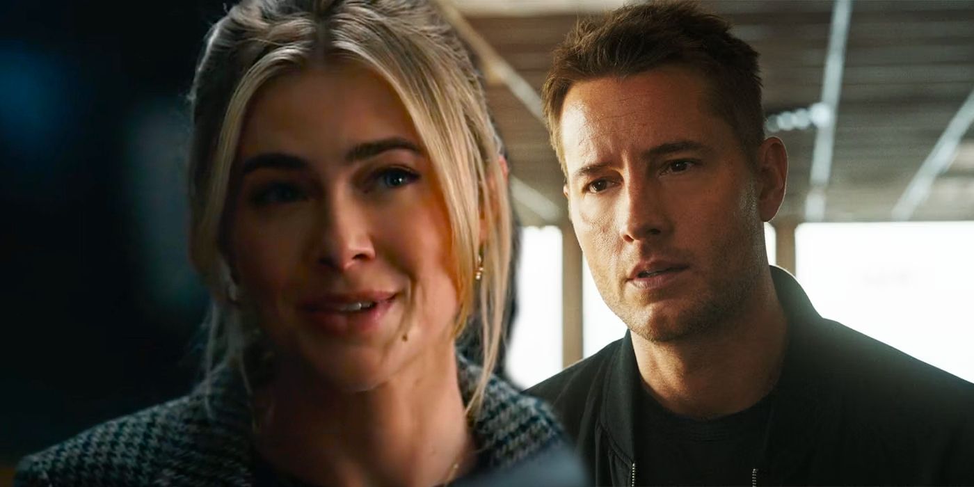Melissa Roxburgh as Dory and Justin Hartley as Colter in Tracker