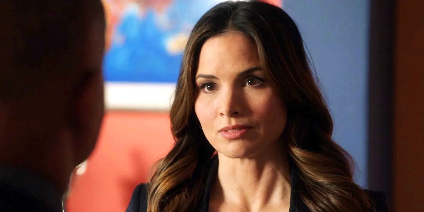 A close up of Jessica Knight (Katrina Law) in NCIS