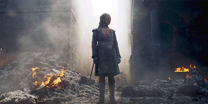 Maisie Williams como Arya Stark em Game of Thrones.