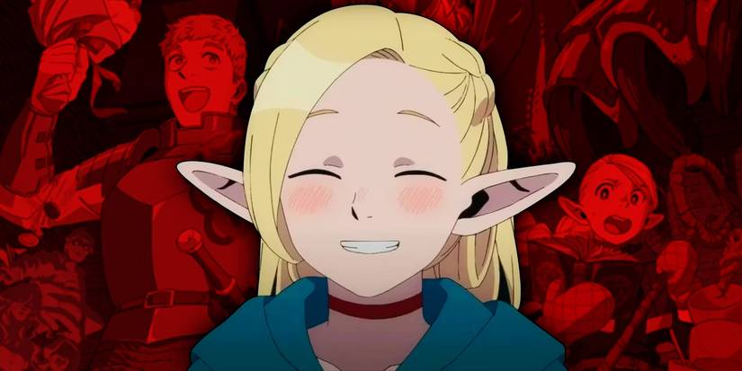 Marcille Donato in Delicious in Dungeon collage.