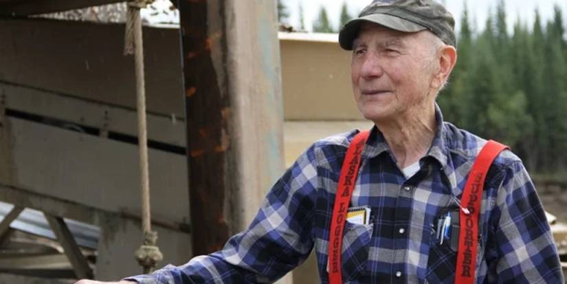 John Schnabel smiling on Gold Rush