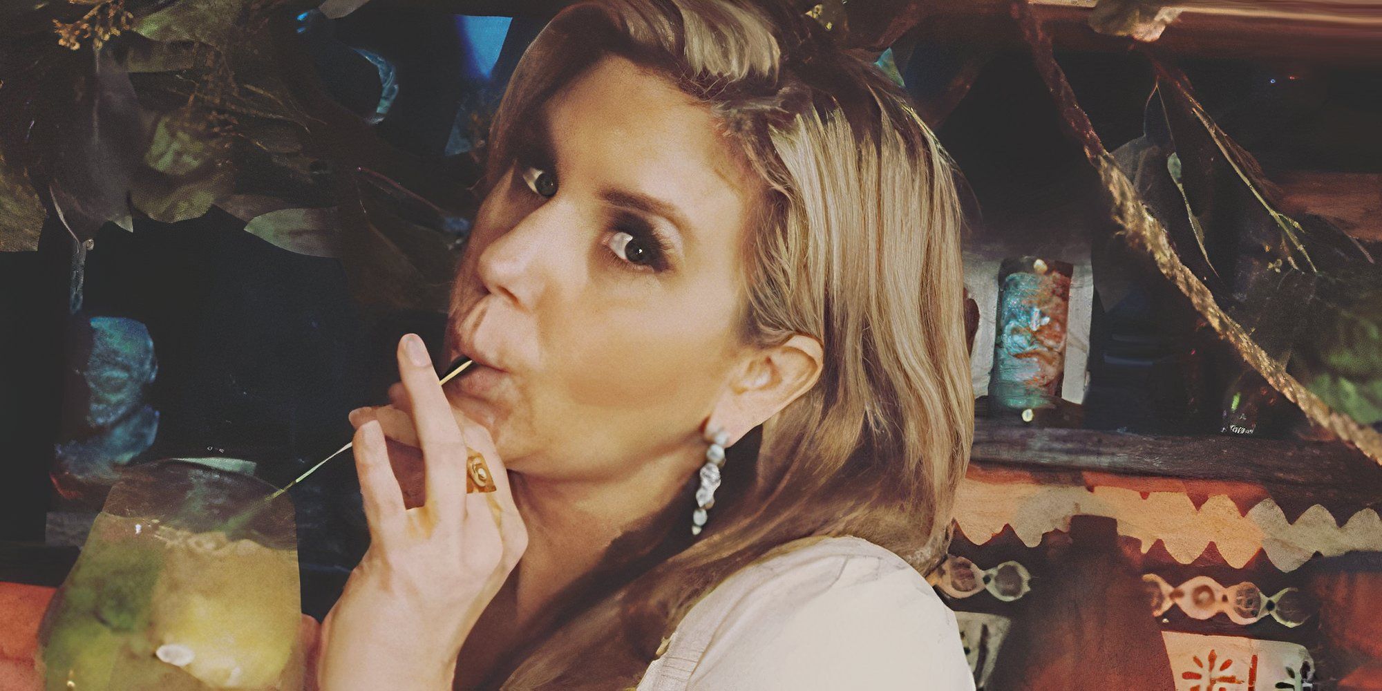 Storage Wars star Brandi Passante drinking a cocktail