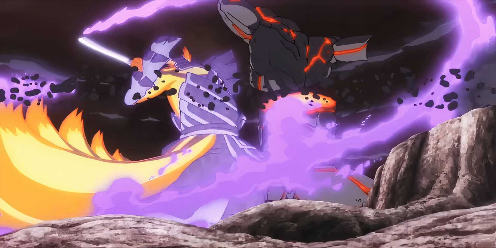 Naruto Best Sasuke Fights Momoshiki Susano'o