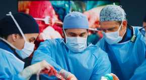 Natalie Morales as Monica Beltran, Jake Borelli as Levi Schmitt and Chris Carmack as Atticus Link Lincoln in Grey's Anatomy season 20 episode 6