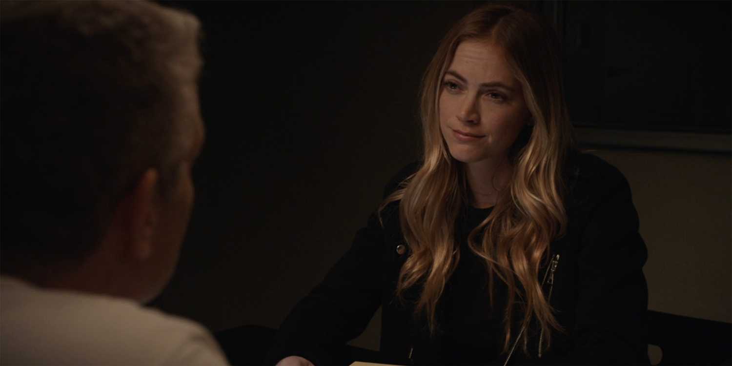 Ellie Bishop (Emily Wickersham) looking unconvinced in NCIS