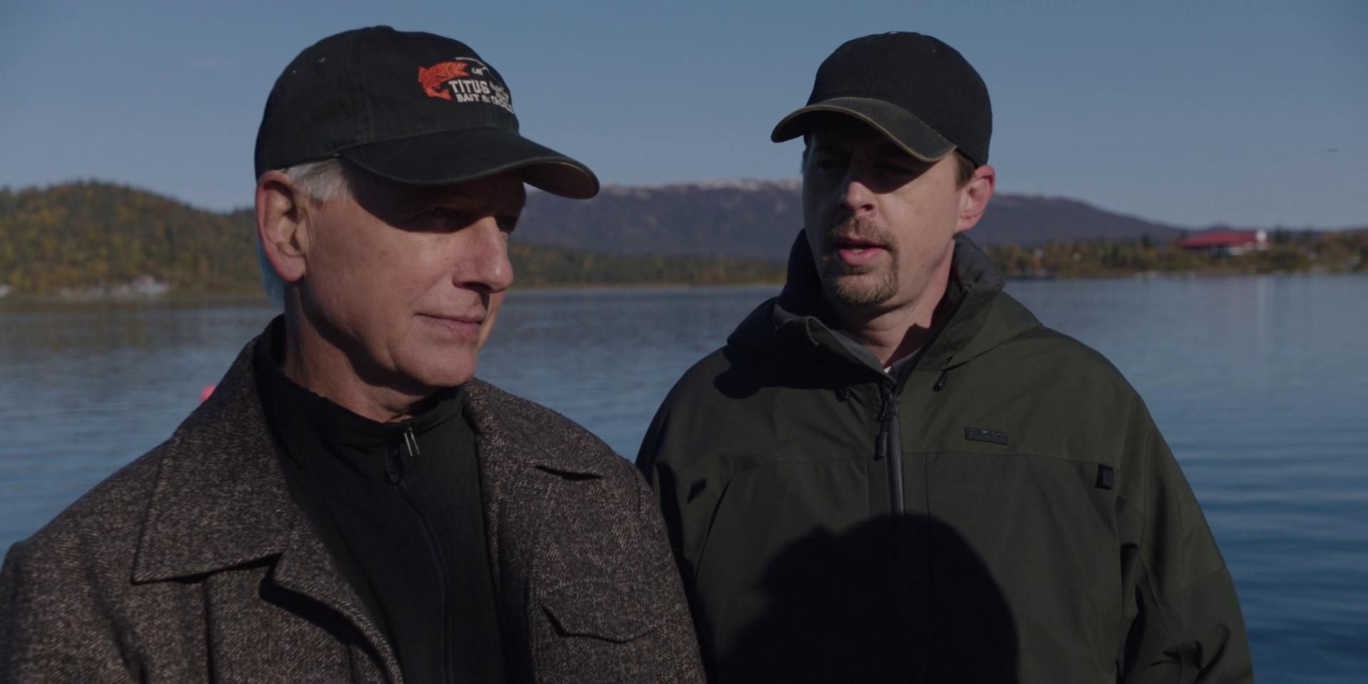 Gibbs and McGee fishing in Alaska in NCIS
