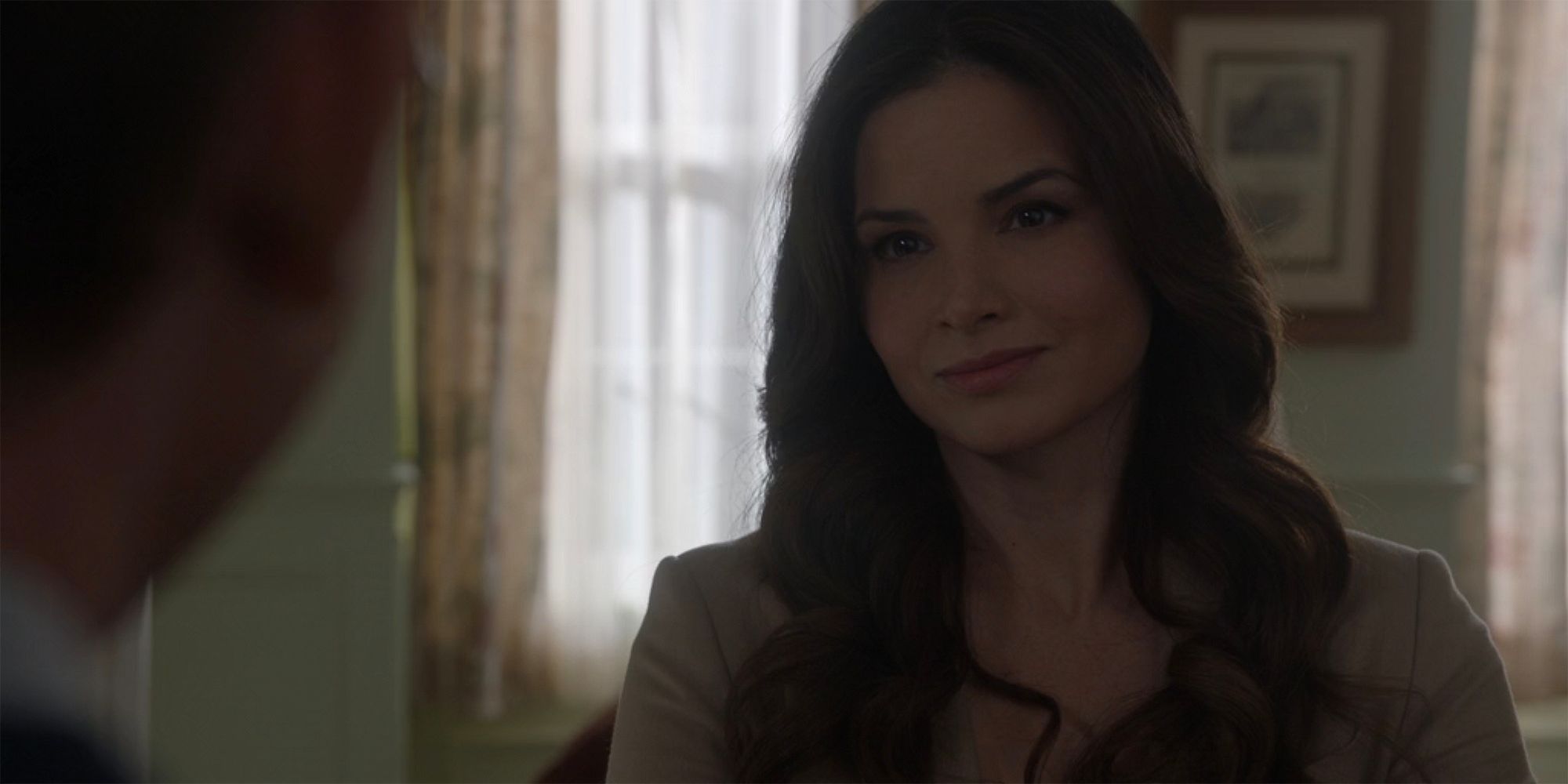 A close up of Jessica Knight in Ducky's house in NCIS