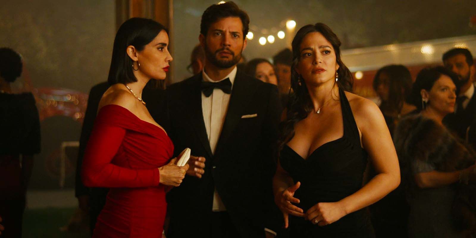 Paola Núñez as Roberta, Rafael de la Fuente as Diego, and Stephanie Arcila as Gabriela in Fire Country season 2, episode 8
