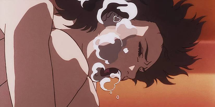The iconic bathtub scene in Perfect Blue