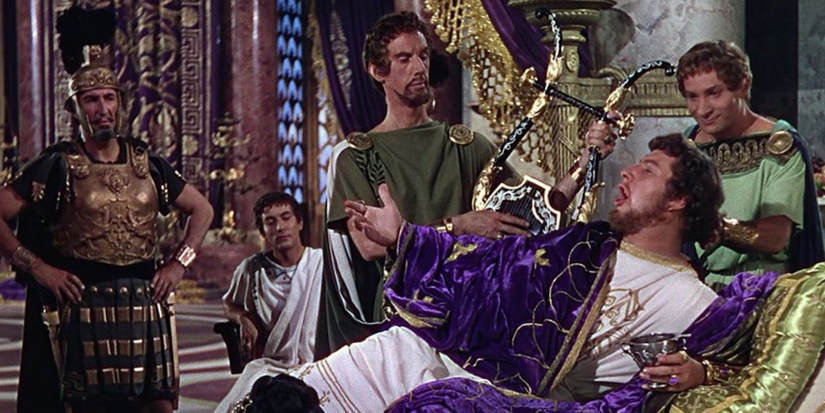Peter Ustinov and Geoffrey Dunn in Quo Vadis