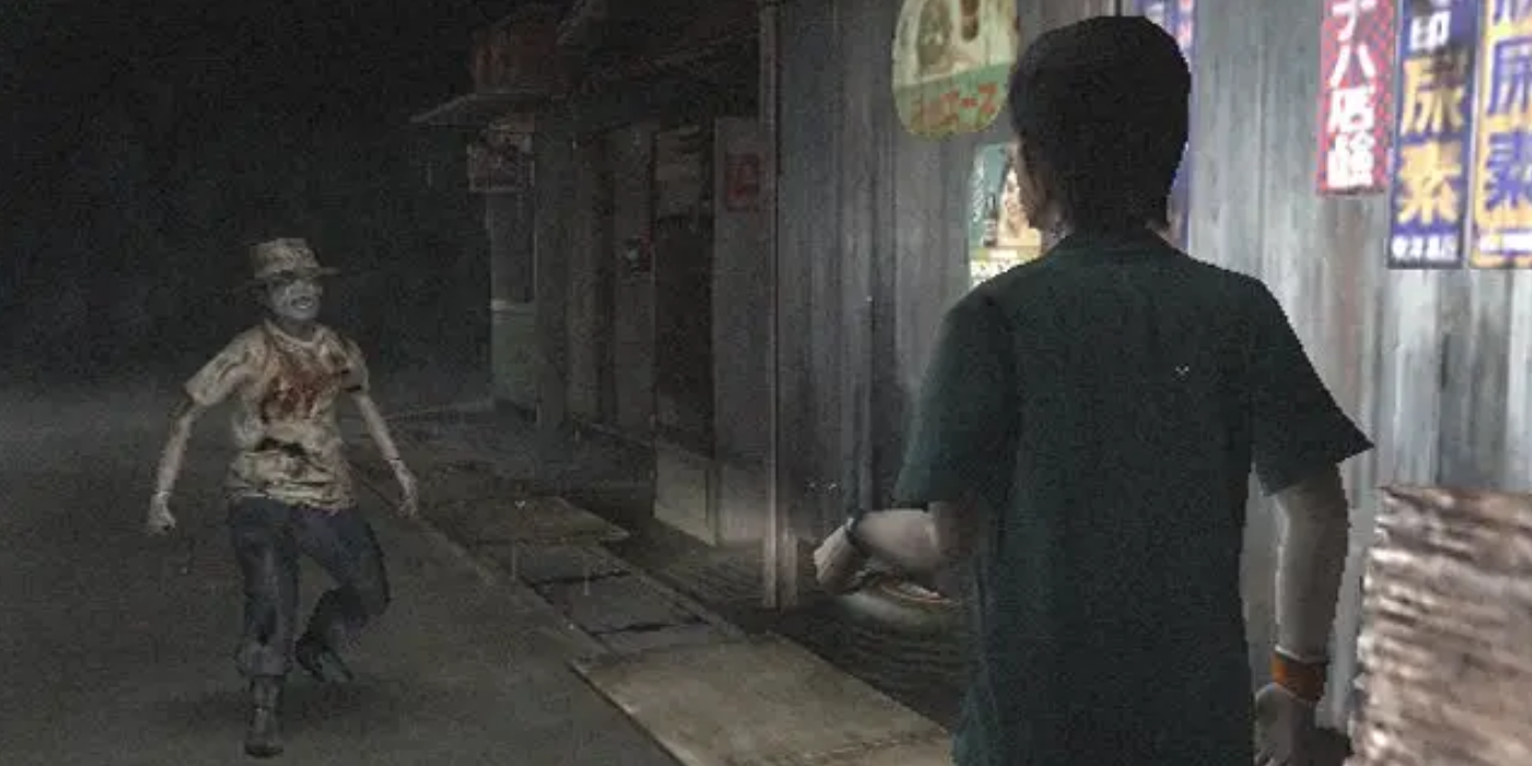 Player encouters a zombie ghoul ghost in Siren Game PS2