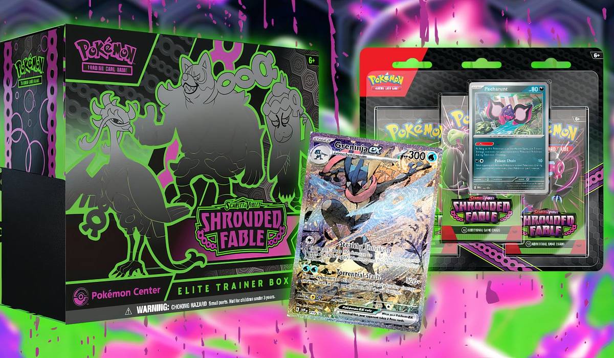 shrouded fable booster box release date Pokemon 151 TCG Scarlet and Violet English and Kingdra ex makes a royal splash in the Pokémon TCG Pokemon Shrouded Fable Booster Bundle