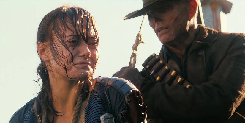 Cooper (Walton Goggins) usa Lucy (Ella Parnell) como isca em Fallout Temporada 1 Episódio 3