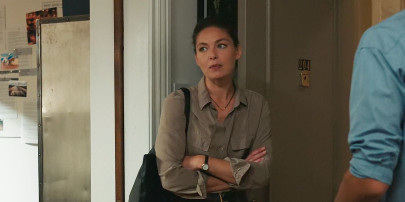 Alexa Davalos as Kristin Gaines surprised on FBI: Most Wanted