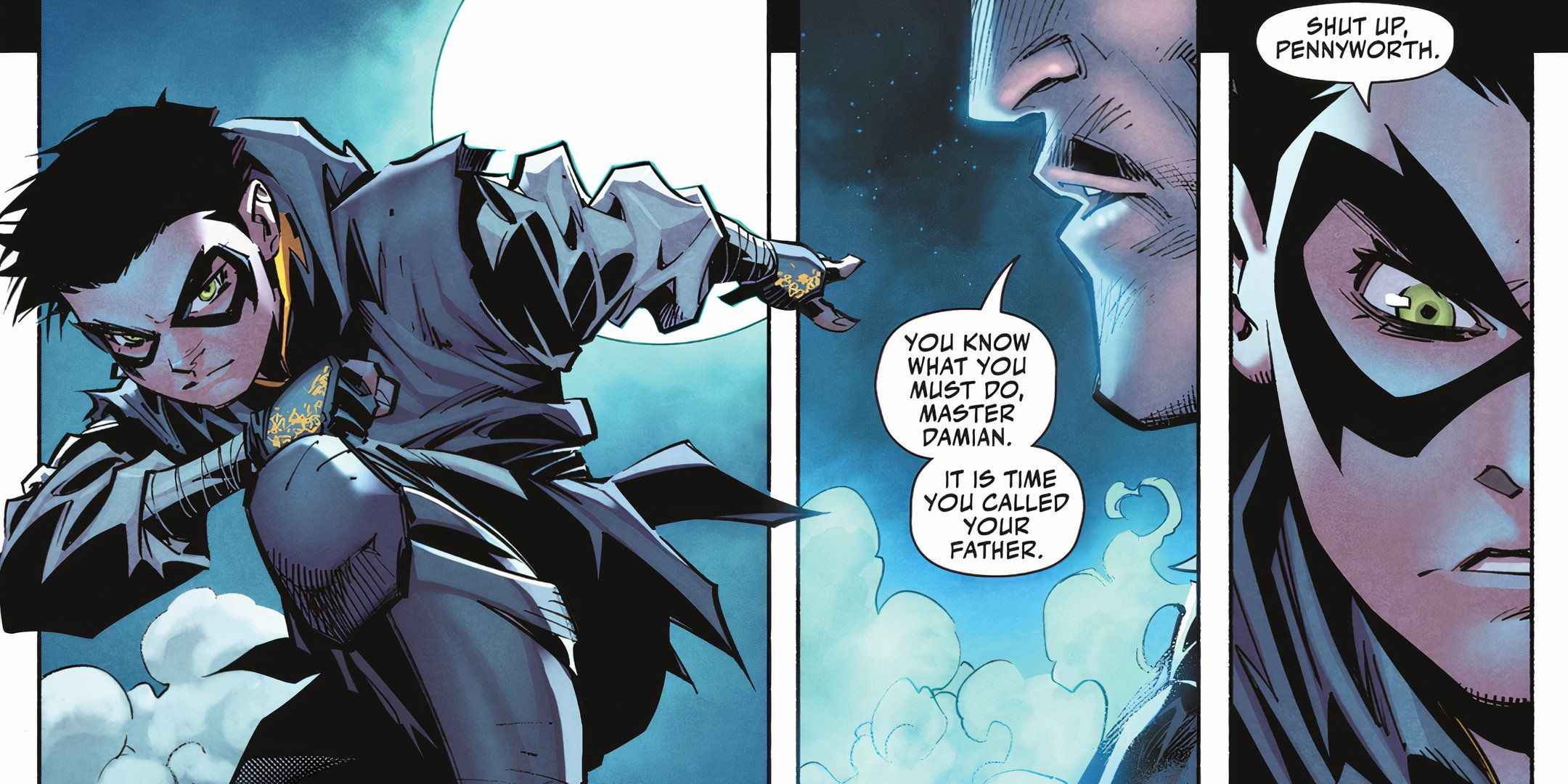 Robin Talking With Imaginary Alfred DC