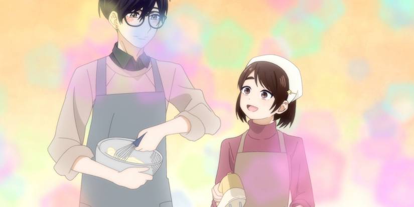hananoi dan hotaru membuat cokelat bersama di hari valentine