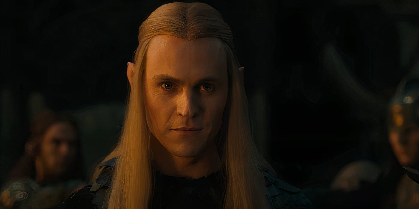 Sauron (Annatar) smiling in the Rings of Power season 2 trailer.