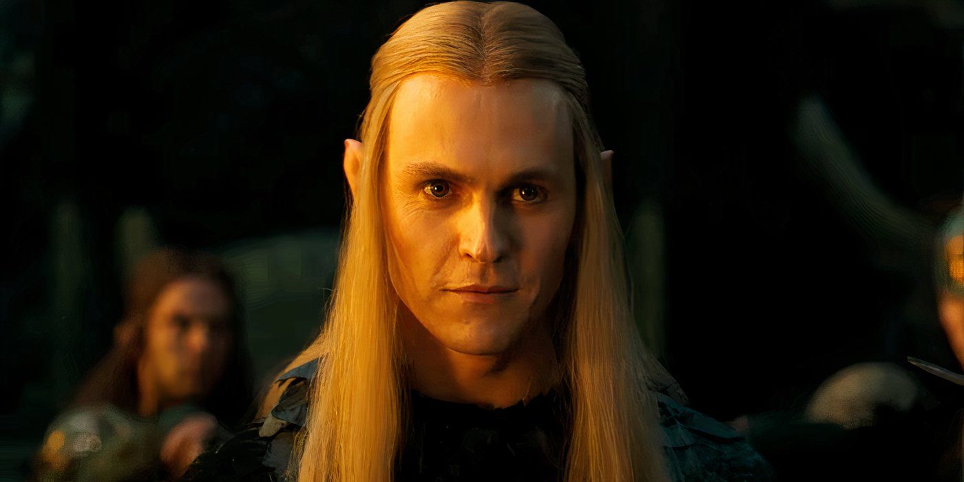 Sauron played by Charlie Vickers in his Elf or Ainur form Annatar in The Lord of The Rings The Rings of Power season 2 trailer.