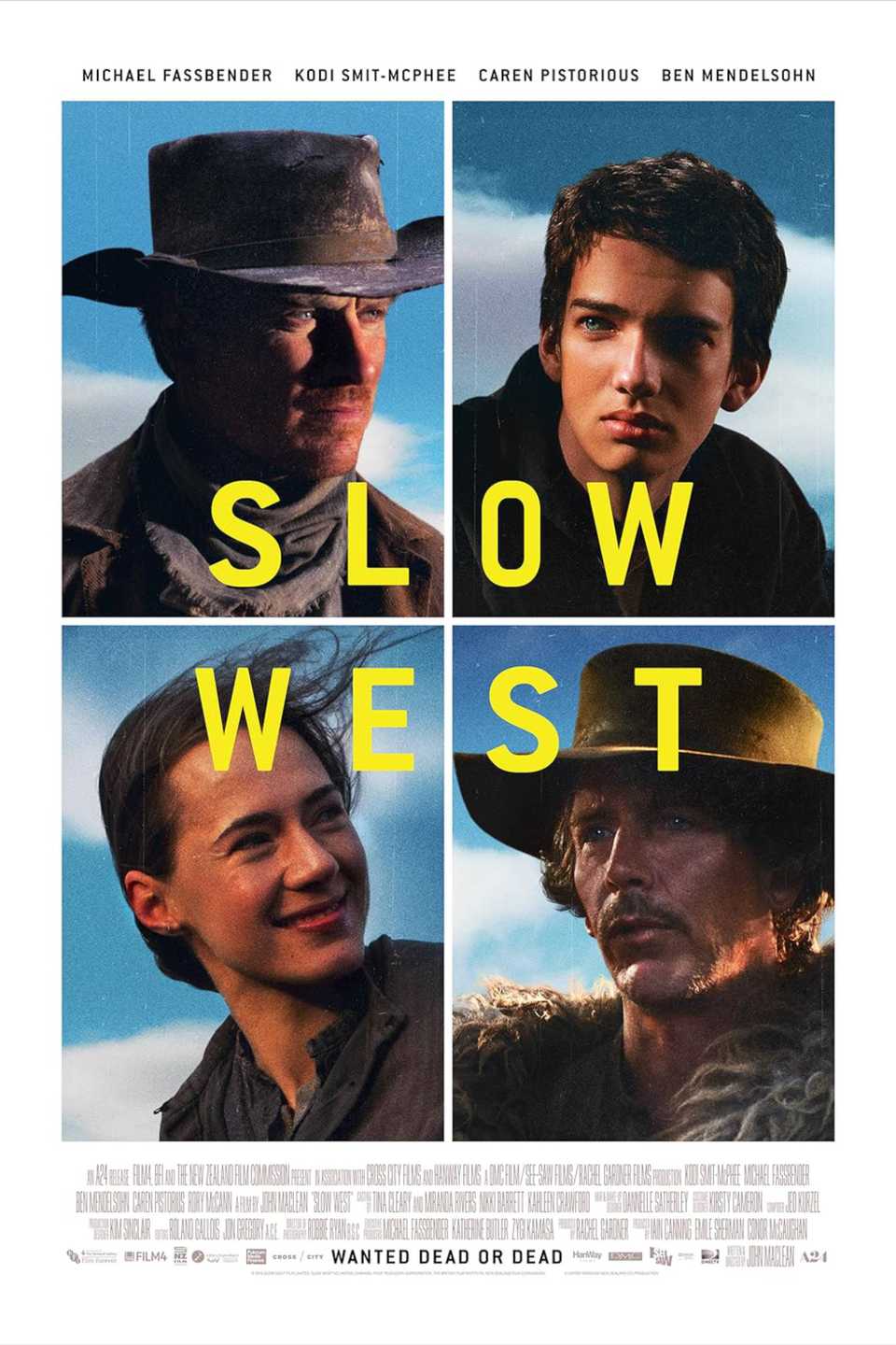 Slow West (2015) - Poster - Michael Fassbender & Kodi Smit-Mcphee & Caren Pistorious & Ben Mendelsohn