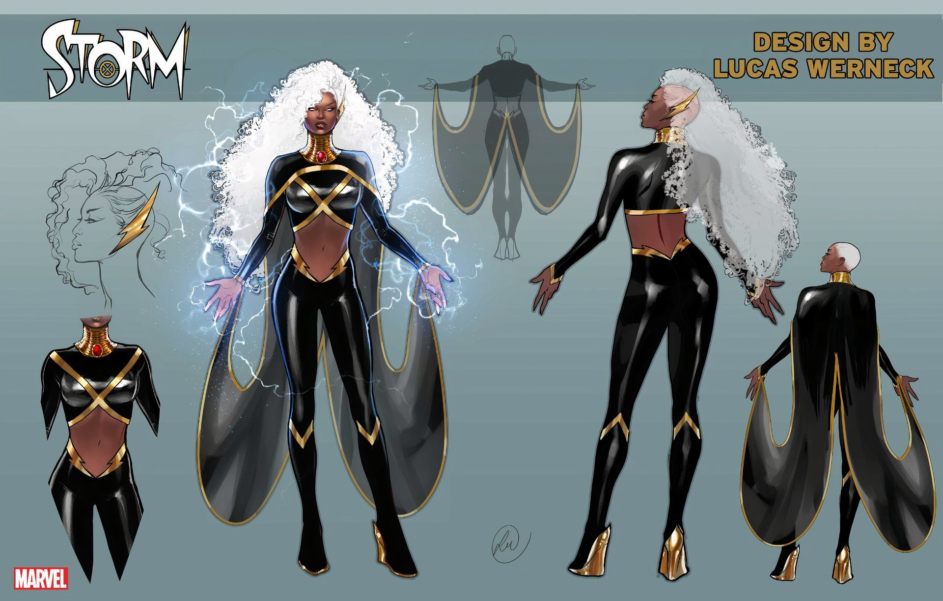 アメコミ・英語　ストーム　X-MEN:STORM Storm X-men Original Art Print - Etsy
